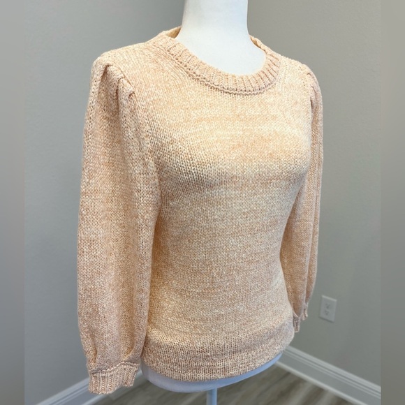 Ann Taylor Sweaters - Ann Taylor Women's Peach Knit Sweater 3/4 Sleeve, Size S